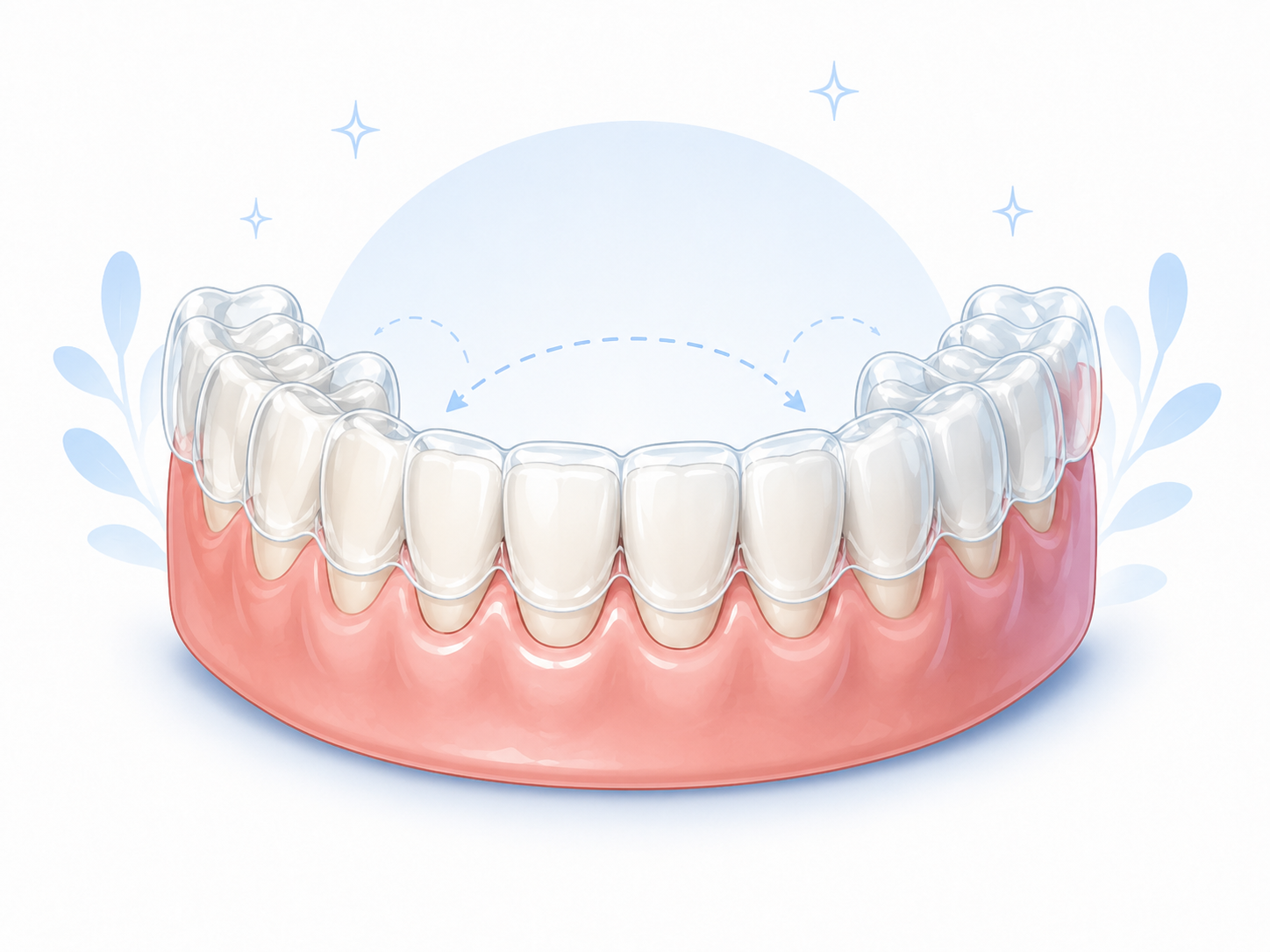 Dental anatomy illustration for Invisalign at Saryan Dental in Glendale